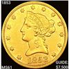 Image 1 : 1853 $10 Gold Eagle UNCIRCULATED
