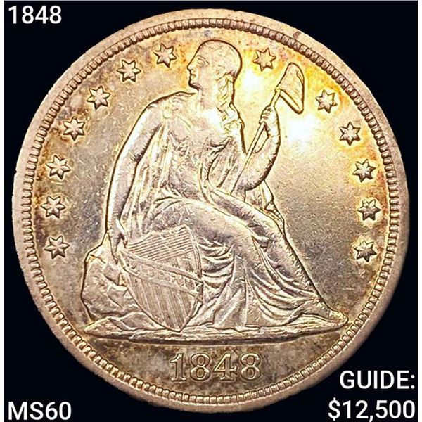1848 Seated Liberty Dollar UNCIRCULATED