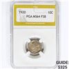 Image 1 : 1920 Mercury Silver Dime PGA MS64 FSB