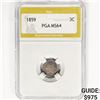 Image 1 : 1859 Silver Three Cent PGA MS64