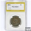 Image 1 : 1842 Large Cent PGA MS64+