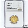 Image 1 : 1909-D $5 Gold Half Eagle NGC MS62