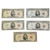 Image 1 : 1953-1963 $5 Fed Reserve Notes (5 Items)