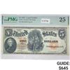 Image 1 : 1907 LG $5 Legal Tender Note PMG VF25