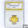 Image 1 : 1988-W US $5 1/10oz Gold Olympic PGA PR70 DCAM