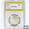 Image 1 : 1837 Capped Bust Half Dollar PGA MS63+