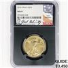 Image 1 : 2014 A.G.E. $25 1/2oz Gold Signed Iskowitz NGC MS6