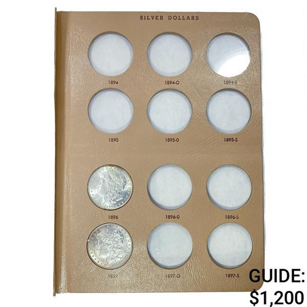 1896-1921 Morgan Silver Dollar Book (8 Coins) BU