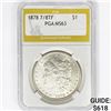 Image 1 : 1878 7/8TF Morgan Silver Dollar PGA MS63