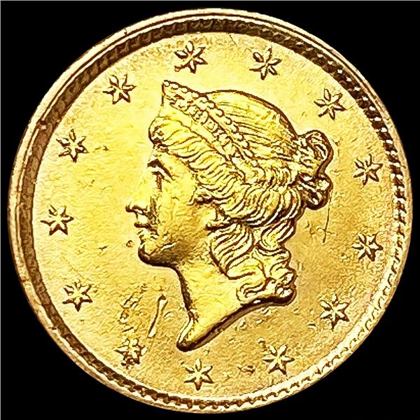 1853 Rare Gold Dollar UNCIRCULATED