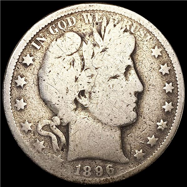 1896-O Barber Half Dollar NICELY CIRCULATED