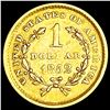 Image 2 : 1852 Rare Gold Dollar ABOUT UNCIRCULATED