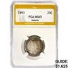 Image 1 : 1893 Isabella Silver Quarter PGA MS65
