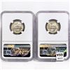 Image 2 : 1943-S Set (2) Jefferson Nickel NGC MS66