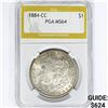 Image 1 : 1884-CC Morgan Silver Dollar PGA MS64