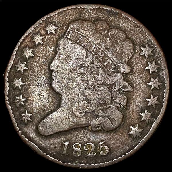 1825 Classic Head Half Cent NICELY CIRCULATED