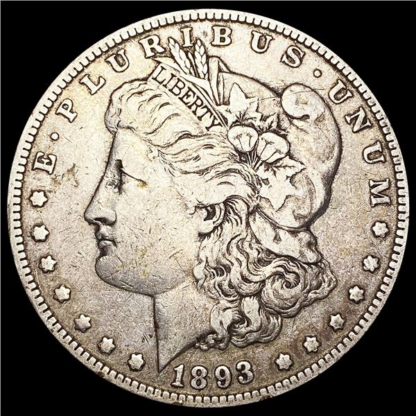 1893 Morgan Silver Dollar ABOUT UNCIRCULATED