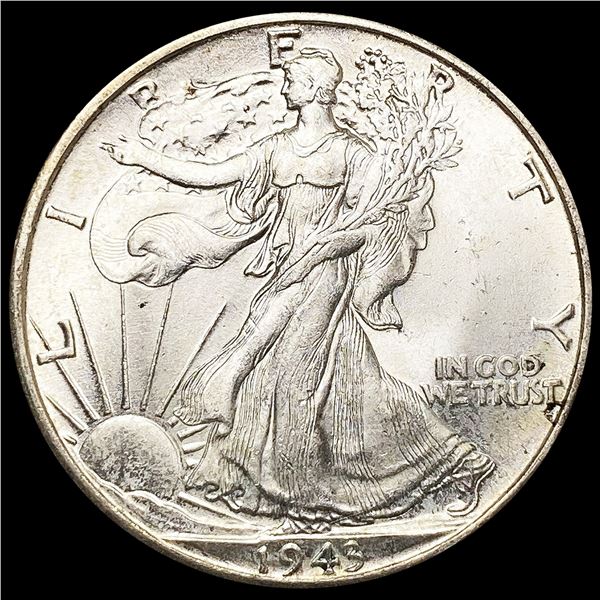 1943-D Walking Liberty Half Dollar GEM BU