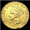 Image 1 : 1860 $3 Gold Piece CLOSELY UNCIRCULATED