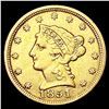 Image 1 : 1851 $2.50 Gold Quarter Eagle CLOSELY UNCIRCULATED