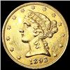 Image 1 : 1893 $5 Gold Half Eagle UNCIRCULATED