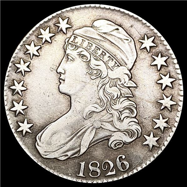 1826 Capped Bust Half Dollar ABOUT UNCIRCULATED