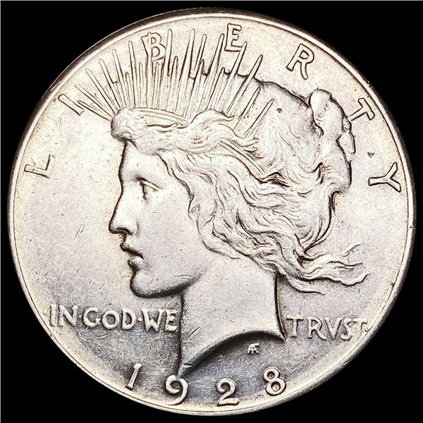 1928 Silver Peace Dollar NEARLY UNCIRCULATED