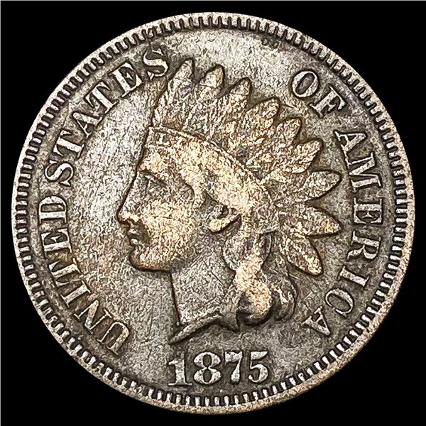 1875 Indian Head Cent NEARLY UNCIRCULATED