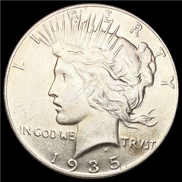 1935 Silver Peace Dollar CLOSELY UNCIRCULATED