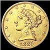 Image 1 : 1885 $5 Gold Half Eagle UNCIRCULATED