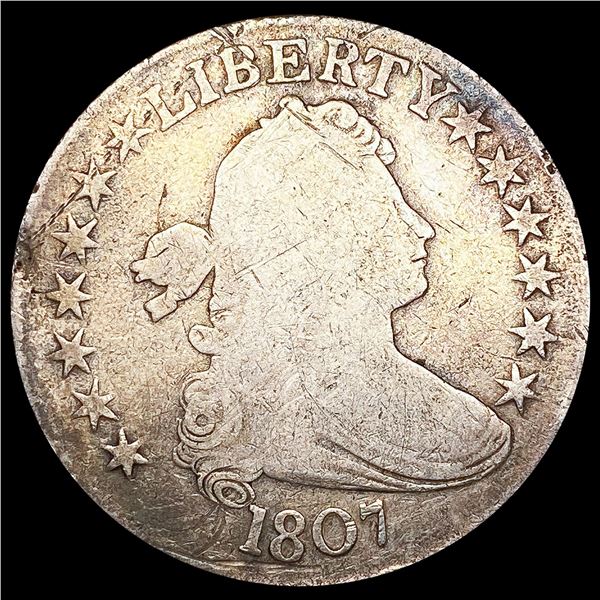 1807 Draped Bust Half Dollar NICELY CIRCULATED