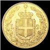 Image 2 : 1882 Italy .1867oz Gold 20 Lire UNCIRCULATED