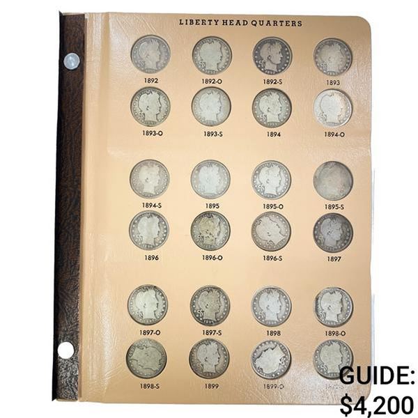 1892-1916 Liberty Head quarters book (72 coins)