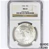 Image 1 : 1922 Silver Peace Dollar NGC MS65