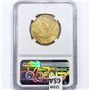 Image 2 : 1892 $10 Gold Eagle NGC MS61