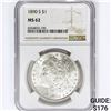 Image 1 : 1890-S Morgan Silver Dollar NGC MS62