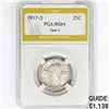Image 1 : 1917-D Standing Liberty Quarter PGA MS64 Type 2