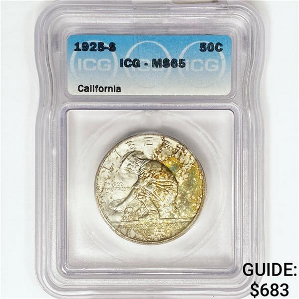 1925-S Jubilee Half Dollar ICG MS65