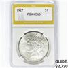 Image 1 : 1927 Silver Peace Dollar PGA MS65