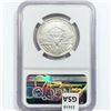 Image 2 : 1936 Robinson Half Dollar NGC MS61