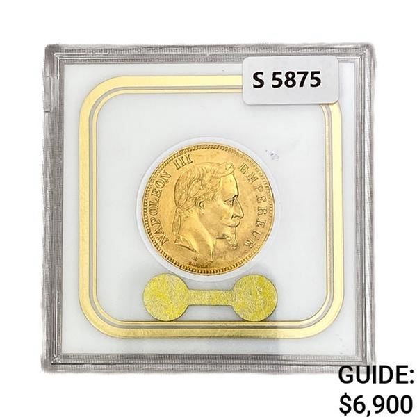 1862 France .9334oz Gold 100 Francs