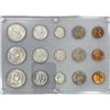 Image 1 : 1954 PDS US UNC Coin Set (15 Coins)