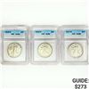 Image 1 : 1943-1947 Set (3) Walking Liberty Half Dollar ICG