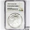 Image 1 : 1993-P American Silver Eagle NGC PF69 UC