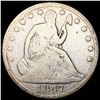 Image 1 : 1847 Seated Liberty Half Dollar NICELY CIRCULATED