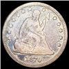 Image 1 : 1870 Seated Liberty Quarter NICELY CIRCULATED