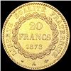 Image 2 : 1878 France .1867oz Gold 20 Francs UNCIRCULATED