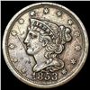 Image 1 : 1853 Braided Hair Half Cent CLOSELY UNCIRCULATED