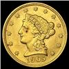 Image 1 : 1905 $2.50 Gold Quarter Eagle HIGH GRADE