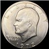Image 1 : Off Center 1972 Eisenhower Silver Dollar UNCIRCULA